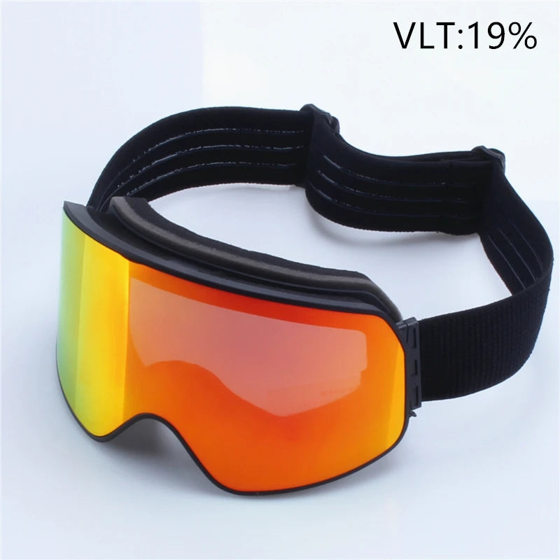 Big Ski Snowboard Goggles Women Men Skiing Eyewear Mask UV 400 Snow Protection Over Glasses Adult Double Anti-Fog Cylindrical