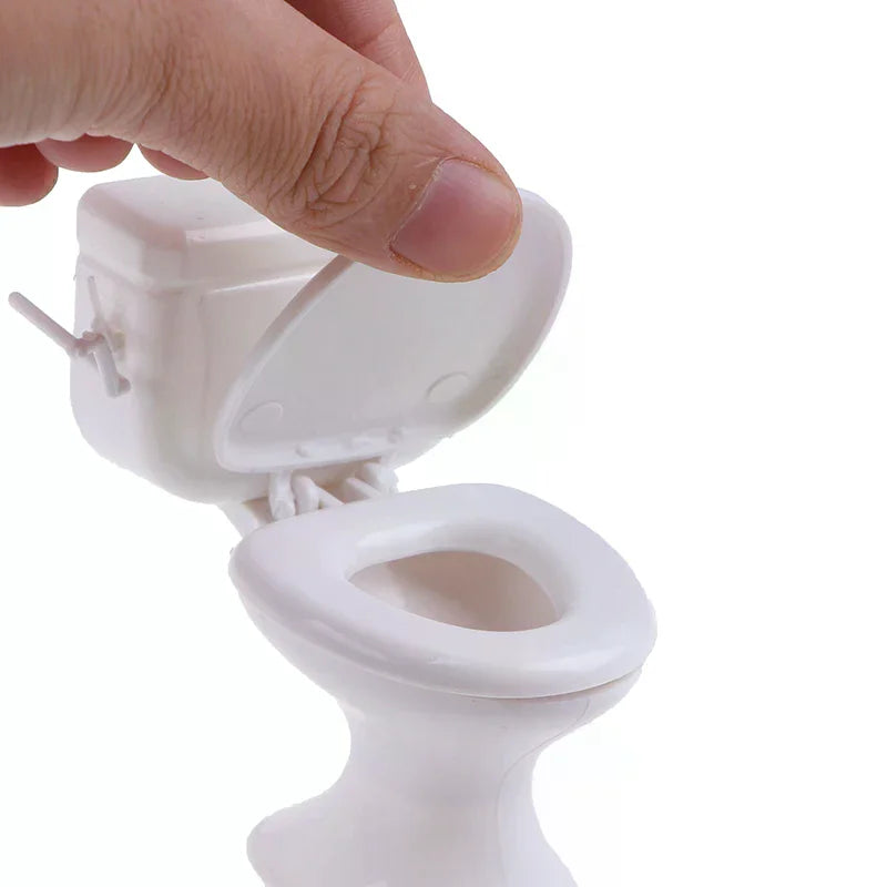 Dollhouse Furniture Vintage Bathroom Toilet Miniature Toys Dolls Accessories