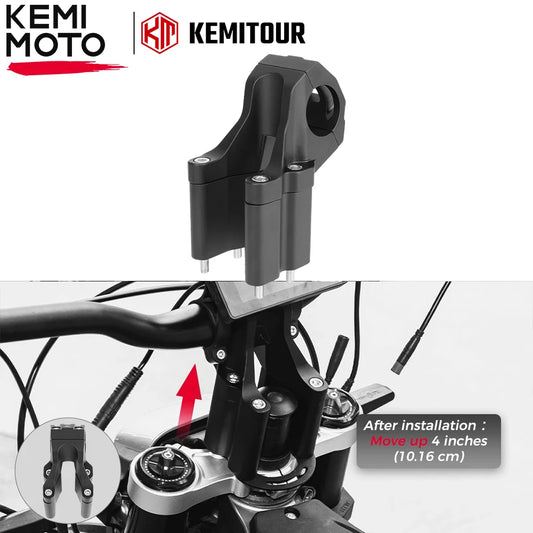 For Surron X Direct Light Bee X Mount Double Shoulde Stem Riser Scooter Dirt Bike Off-Road For Segway CNC Motorcycle Accessories