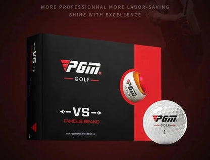 PGM Hardness Golf Practice Balls Outdoor Sport Driving Range Lightweight Synthetic Rubber Golf Three-Layer Competition Balls Set
