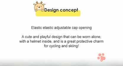 Unicorn Ski Helmet Cover Cartoon Neck Warmer Winter Hat Comfortable Skiing Head Warmer Cute Ski Helmet Hood Ski Accesories