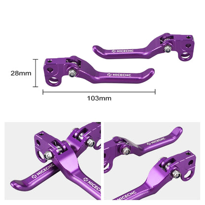 For Surron light bee X Aluminum Folding Front Rear Brake Levers For SUR-RON light bee S light bee L1E Segway X160 X260 2023 2024