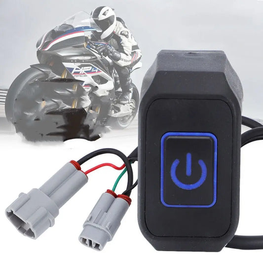 For Sur-Ron Surron Bee X Sur ron PLUG AND PLAY Headlight Switch Blue Light Motorcycle Accessories Parts Black Shell