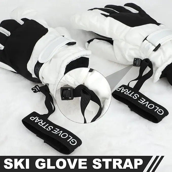 Skiing Sport Glove Straps Elastic Wrist Leash Glove Strap Handcuffs Glove Strap for Ski Snowboarding Mountaineering Accessories