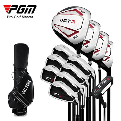 PGM-Complete Full Golf Club Set for Men,Club,Right Hand,Complete Beginner's Training,Golf Rod,9,12 Branch,VCT3 Generation,MTG031
