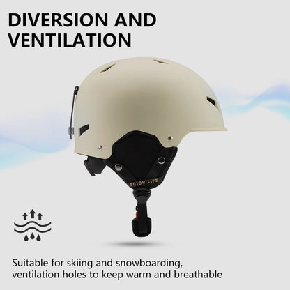 Eastinear Ski Helmet Is Lightweight, Breathable, Anti-collision and Warm for Men and Women, Outdoor Ski Equipment for Children