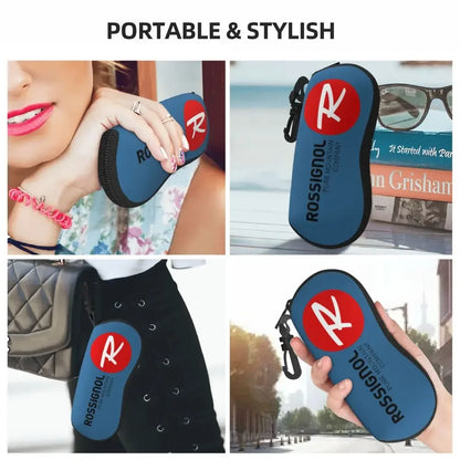 Rossignol Pure Mountain Products Shell Glasses Case Protective Sunglasses Box Women Men Soft Eyeglasses Bag Pouch