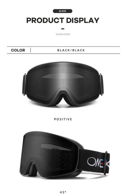 ELAX BRAND NEW Double Layers Anti-Fog Ski Goggles Snowmobile Eyewear Outdoor Sport Snow Snowboard Glasses