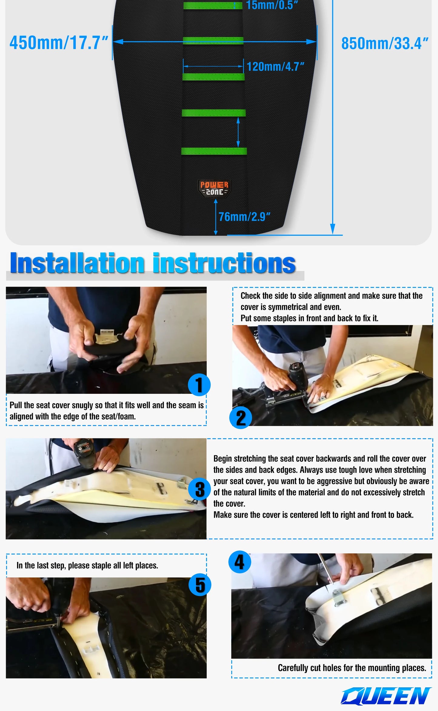 Motorcycle Seat Cushion Waterproof  Cover For  KTM Husqvarna YAMAHA KAWASAKI SUZUKI HONDA SXF KXF CRF YZF WR TC TE Dirt Bike
