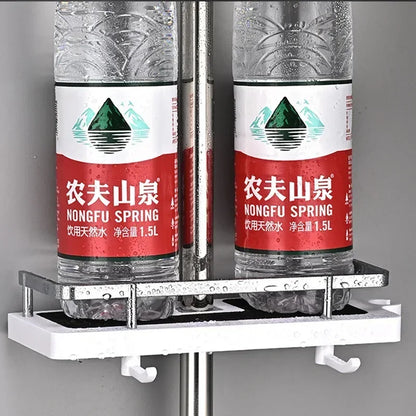 Shower Shelf Home Bathroom Lift Bracket Without Holes Bathroom Shower Rod Tray Home Storage Shelves & Racks arrangement