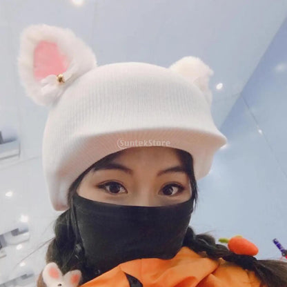 Ski Helmet Cover Funny Single Board Double Board Warm Ski Helmet Cover Personality Cover Unicorn Rabbit Ear Giraffe Lovely Goat