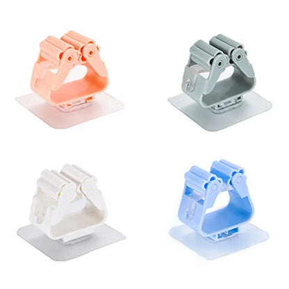 Wall Mounted Mop Organizer Holder Brush Broom Hanger Home Storage Rack Suction Cup Hanging organizers Pipe Hooks racks storage