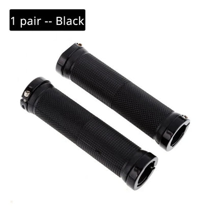 Bicycle Handle Bar Grips Road Mountain Bike Rubber Handlebar Grips MTB Alloy Bilateral Lock Non-slip Grips Cycling Accessories