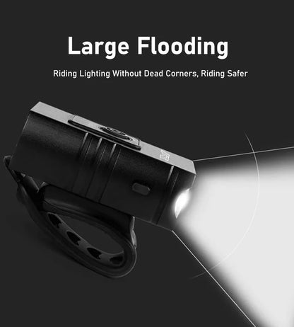Bike Light T6 LED Bicycle Front Lamp Type-C Rechargeable MTB Headlight Flashlight Waterproof Outdoors Night Cycling Accessories