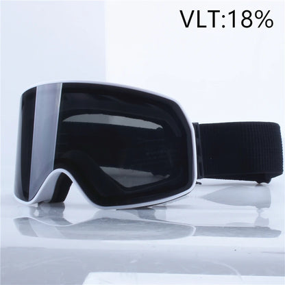 Big Ski Snowboard Goggles Women Men Skiing Eyewear Mask UV 400 Snow Protection Over Glasses Adult Double Anti-Fog Cylindrical