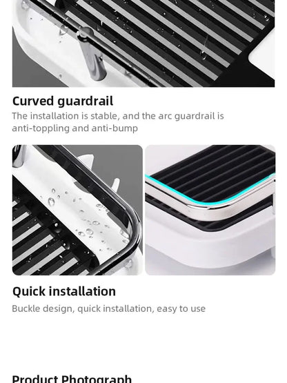 Shower Shelf Home Bathroom Lift Bracket Without Holes Bathroom Shower Rod Tray Home Storage Shelves & Racks arrangement