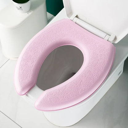 Waterpoof Soft Toilet Seat Cover Bathroom Washable Closestool Mat Pad Cushion O-shape Toilet seat Bidet Toilet Cover Accessories