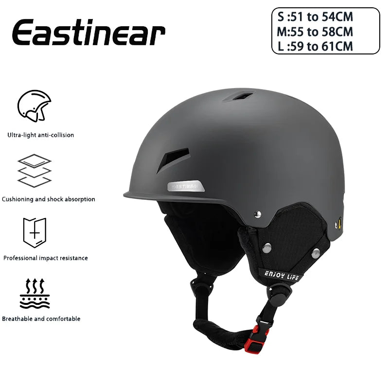 Eastinear Ski Helmet Is Lightweight, Breathable, Anti-collision and Warm for Men and Women, Outdoor Ski Equipment for Children