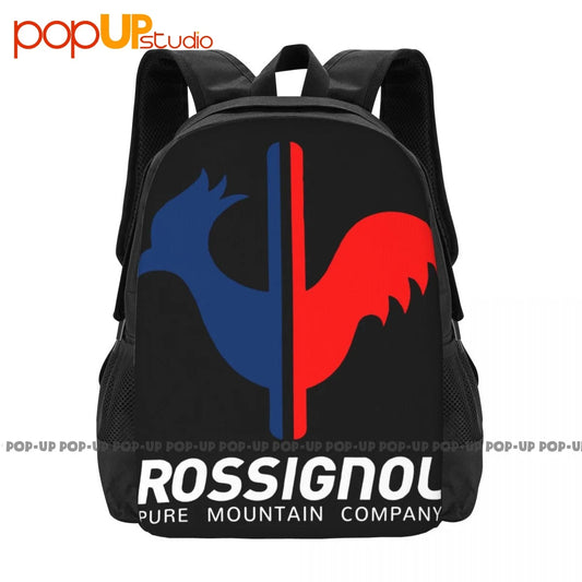 Rossignol Ski Logo R Pure Mountain Company Backpack Large Capacity Bookbag Schoolbag Sports Bag Large Capacity