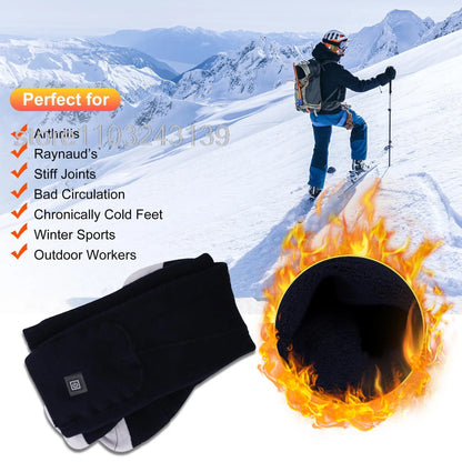 Winter Heated Socks Rechargeable Heating Socks With Battery Case Heated Socks Warmth Outdoor Heated Boots Snowmobile Winter Ski