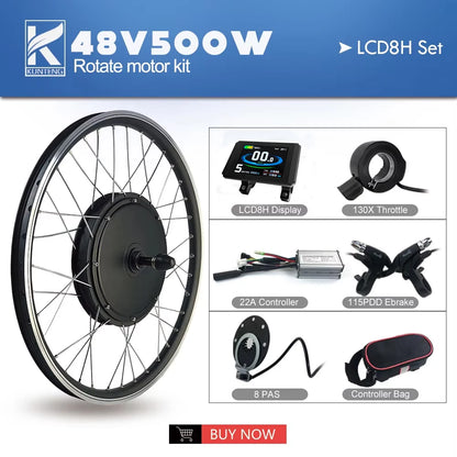 Electric Bicycle Conversion Kit 36V48V 500W Rear Rotate Brushless Gearless Hub Motor  20-29inch 700C For Ebike Conversion Kit
