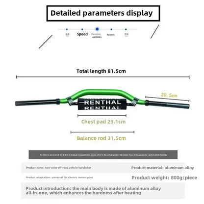 Motorcycle Surron Elfbar Handlebar CNC for RANTHAL Pitbike Grіpsi Most Bikes Classic Handle Bar Accessories