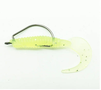 50pcs Crank Hook Set 8#-3/0 Fishing Hooks Saltwater Soft Worm Lure Wide Gap Offset Fishhook Jig Fish Hook For Carp Pike with Box