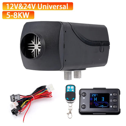 5-8KW Diesel Gasoline Dual Mode 12V 24V Air Heater Kit Diesel Universal Heater With Remote Control For Motor Trucks