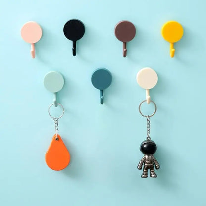 Adhesive Decorative Wall Hook Damage Frees Installation Strong Hold Bathroom Kitchen Use ABS Plastic Waterproof Hanger