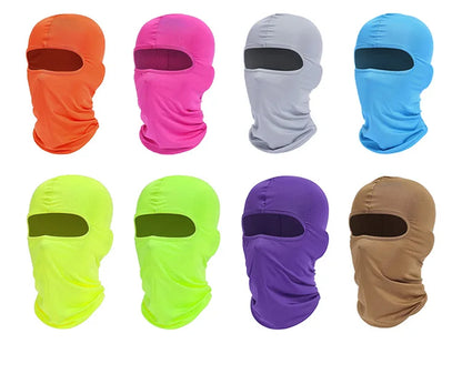 Breathable Balaclava Motorcycle Face Mask Moto Helmet Bandana Hood Windproof Dustproof Face Shield Men's MTB Bike Full Face Mask