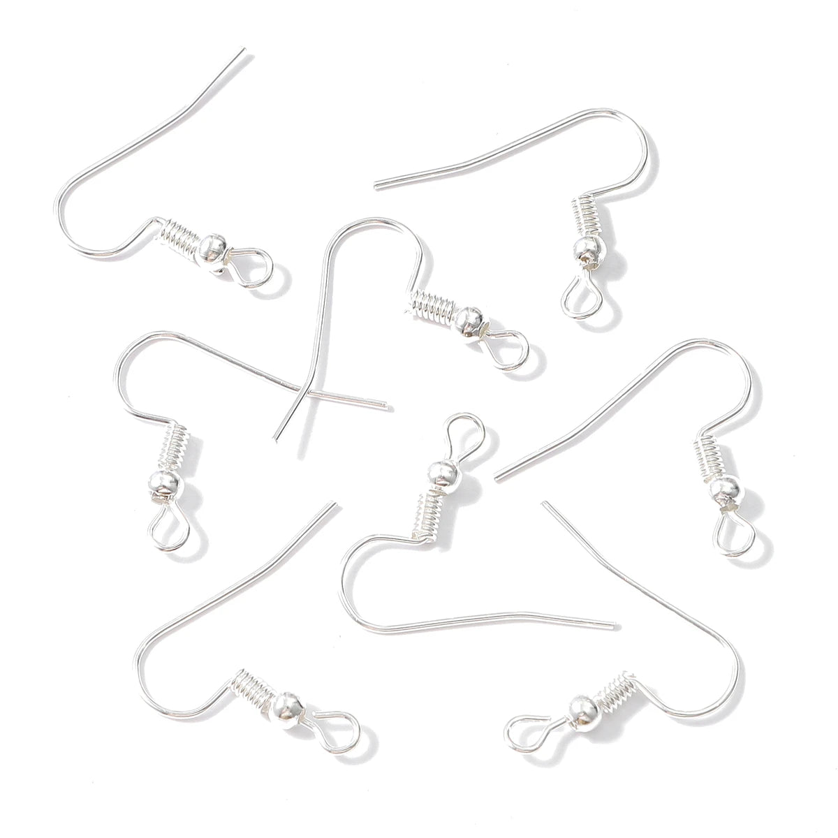 100-300pcs/Lot Hypoallergenic Earring Hook Kit Mix-color Ear Wires Fish Hooks Open Jump Rings Earplugs For DIY Jewelry Making