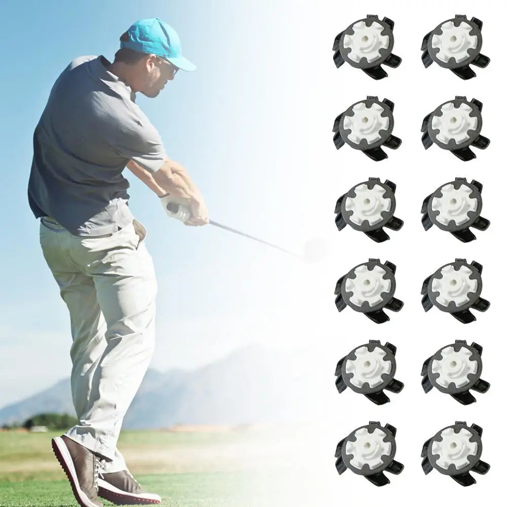 Golf Shoe Spikes Replacements Golf Cleat Shoe Spikes Anti Slip Footwears Portable Quick Twist Golf Spikes Convenient Golf Cleats