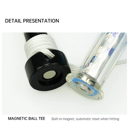 Caden Golf Detachable Metal Tee 2pcs2.76in and 3.15in, Red And Blue Two-color High-quality Magnetic Tee, Friction Small Golf Tee