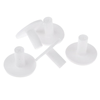 5Pcs/Pack Rubber Golf Tees Holder Golf Tee Driving Range Practice Mat 35mm Durable Golfer Accessories Training Tool - White