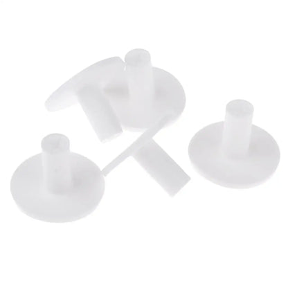 5Pcs/Pack Rubber Golf Tees Holder Golf Tee Driving Range Practice Mat 35mm Durable Golfer Accessories Training Tool - White