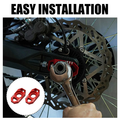 2pcs Aluminium Alloy Chain Tension Adjuster For Sur-Ron Ultra Bee