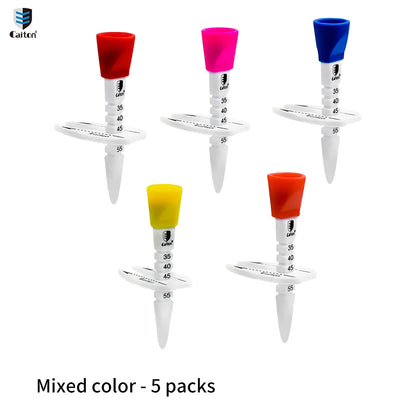 Caiton Cdjustable Golf Tee, Easy Tee, Excellent Durability And Multi-Function, Adjustable Height in 35-55mm/2.17inMulticolor Opt