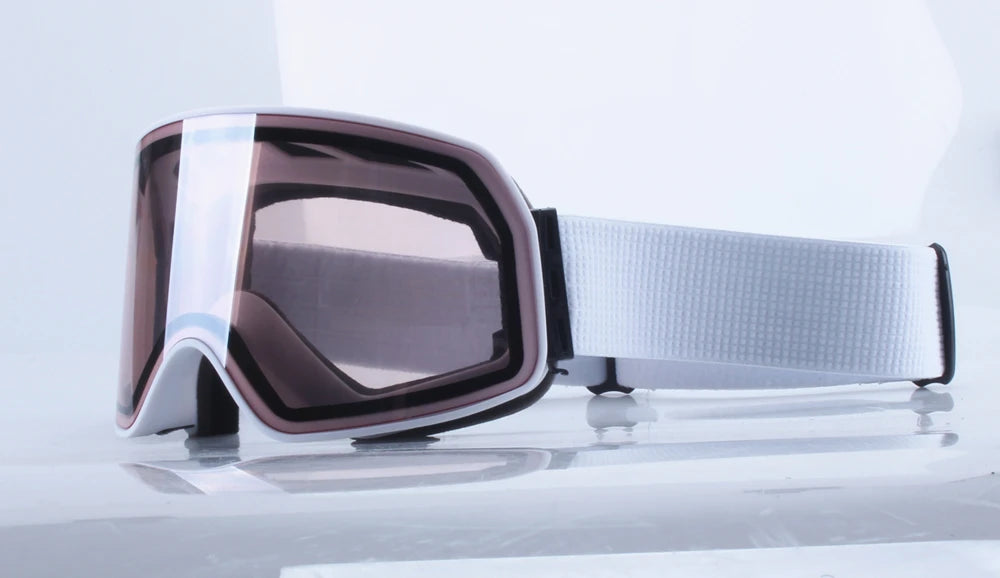 Big Ski Snowboard Goggles Women Men Skiing Eyewear Mask UV 400 Snow Protection Over Glasses Adult Double Anti-Fog Cylindrical