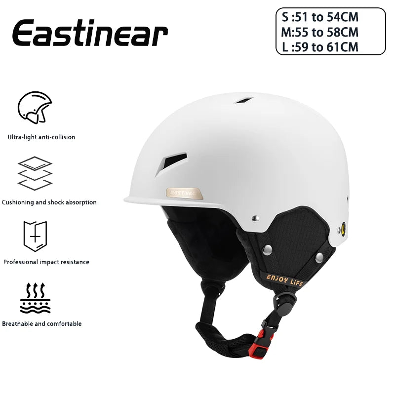 Eastinear Ski Helmet Is Lightweight, Breathable, Anti-collision and Warm for Men and Women, Outdoor Ski Equipment for Children