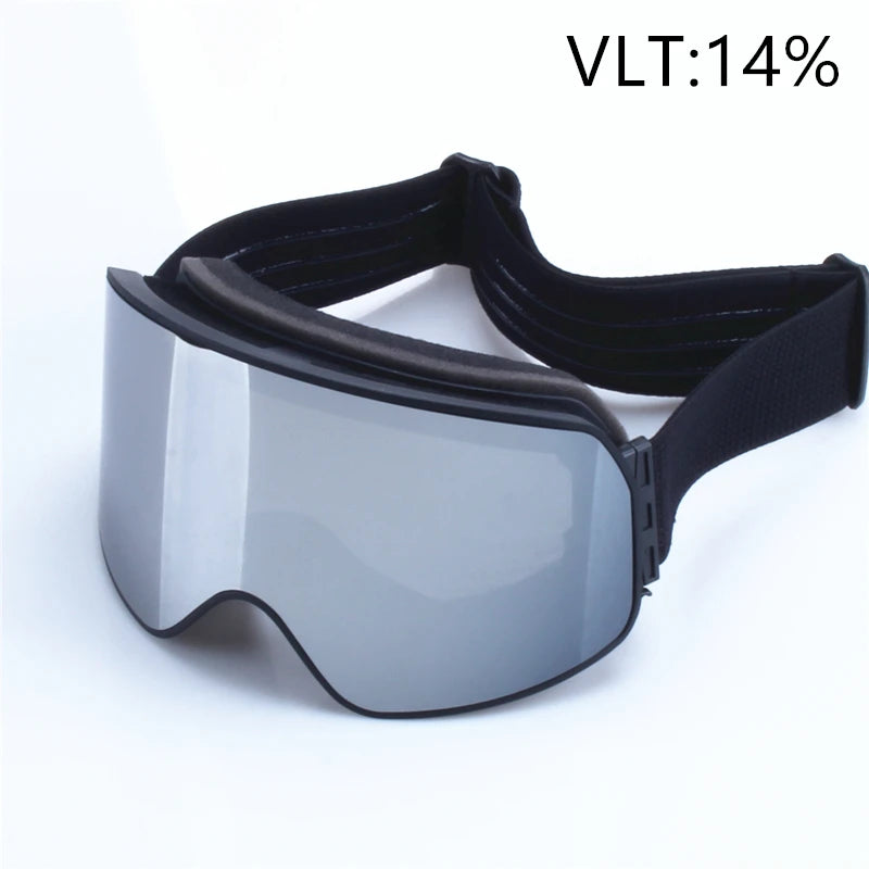 Big Ski Snowboard Goggles Women Men Skiing Eyewear Mask UV 400 Snow Protection Over Glasses Adult Double Anti-Fog Cylindrical