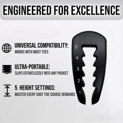 Adjustable Golf Tee Height Tool Precision Tee Height Setter for Consistent Swings, Durable Design, Easy-to-Use Golf Training Aid