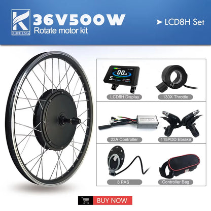 Electric Bicycle Conversion Kit 36V48V 500W Rear Rotate Brushless Gearless Hub Motor  20-29inch 700C For Ebike Conversion Kit