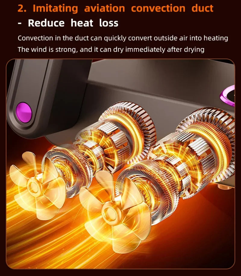 Portable Shoe Dryer Electric Shoe and Boot Dryer 180° Folding Design Smart Display for Shoes Gloves Hats Socks Ski Boots