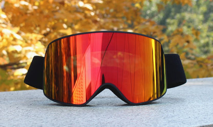 Big Ski Snowboard Goggles Women Men Skiing Eyewear Mask UV 400 Snow Protection Over Glasses Adult Double Anti-Fog Cylindrical