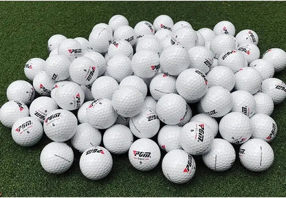 PGM Hardness Golf Practice Balls Outdoor Sport Driving Range Lightweight Synthetic Rubber Golf Three-Layer Competition Balls Set