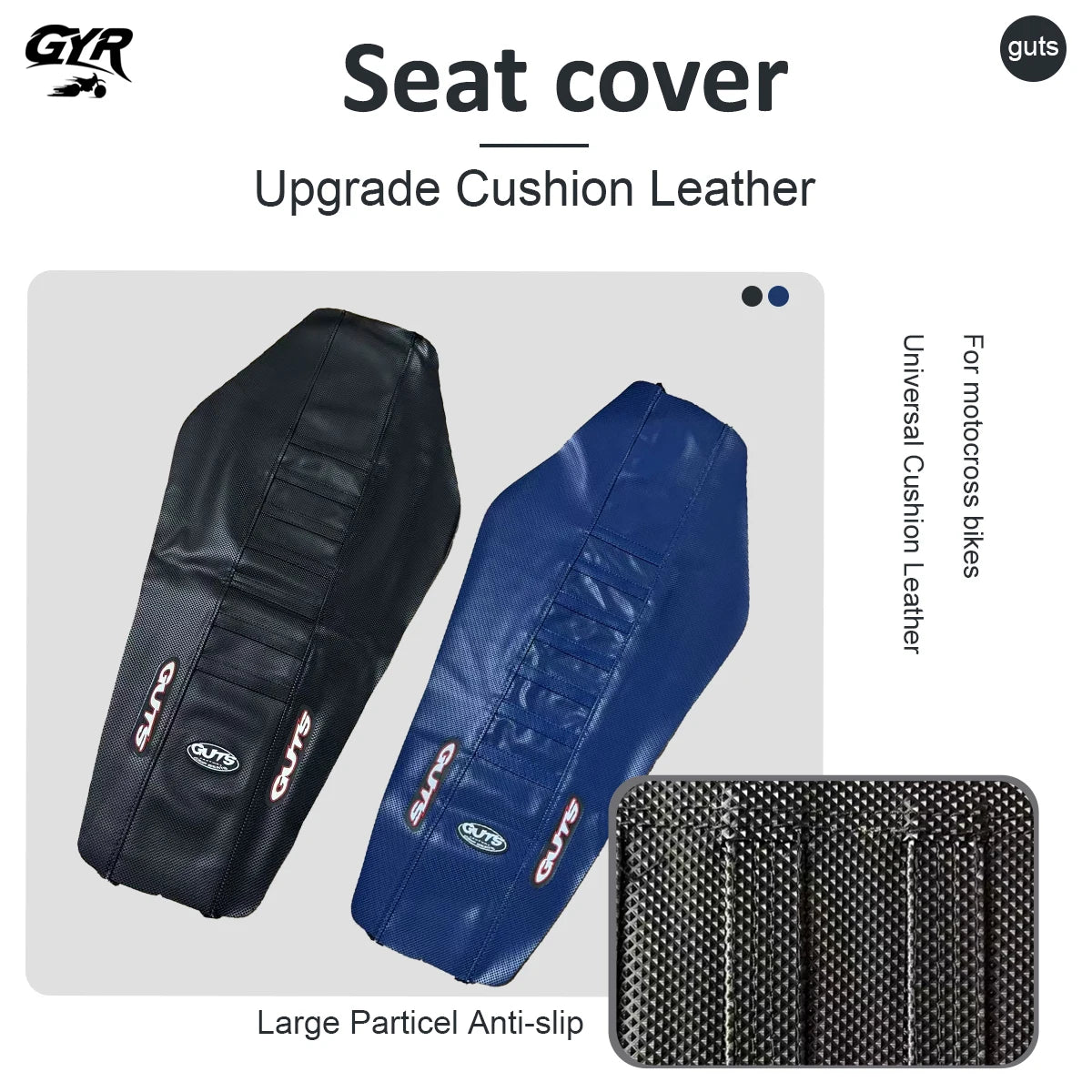 Guts Motocross Universal seat Cushion Cover Anti-slip Wear-resistant waterproofing For KTM SXF EXC KXF CRF YZF gasgas Beta 300mx