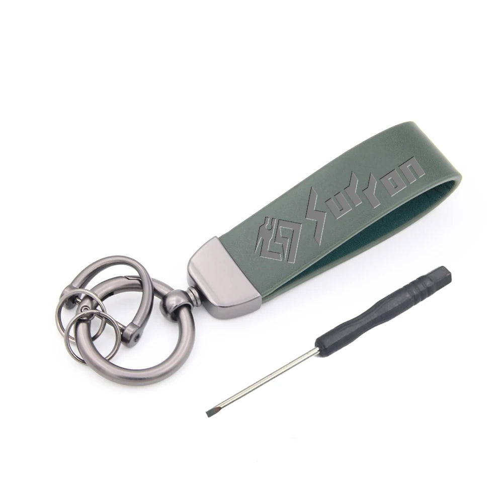 High-Grade Leather Motorcycle Keychain Holder Keyring For Sur Ron Surron Light Bee X S Lightbee Electric Off-Road Bike