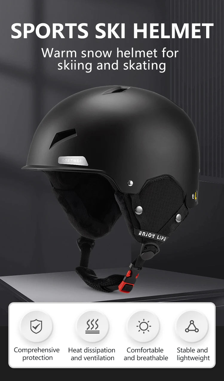Eastinear Ski Helmet Is Lightweight, Breathable, Anti-collision and Warm for Men and Women, Outdoor Ski Equipment for Children