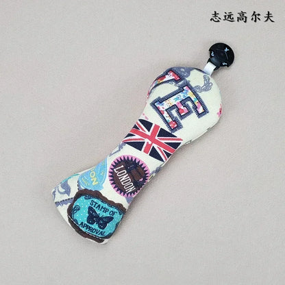 Color printed Universal Golf Club Driver fairway wood UT putter head cap Club protective cover tarp, free shipping