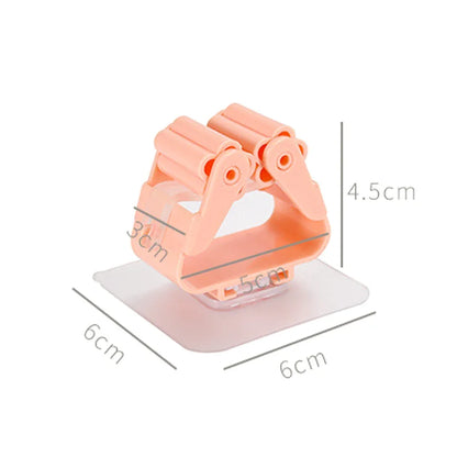 Wall Mounted Mop Organizer Holder Brush Broom Hanger Home Storage Rack Suction Cup Hanging organizers Pipe Hooks racks storage